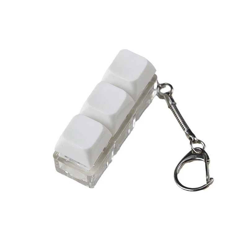1PC Mechanical Keyboard Switch Tester Keychain Toy with LED for Stress Relief and Custom Keyboard Testing