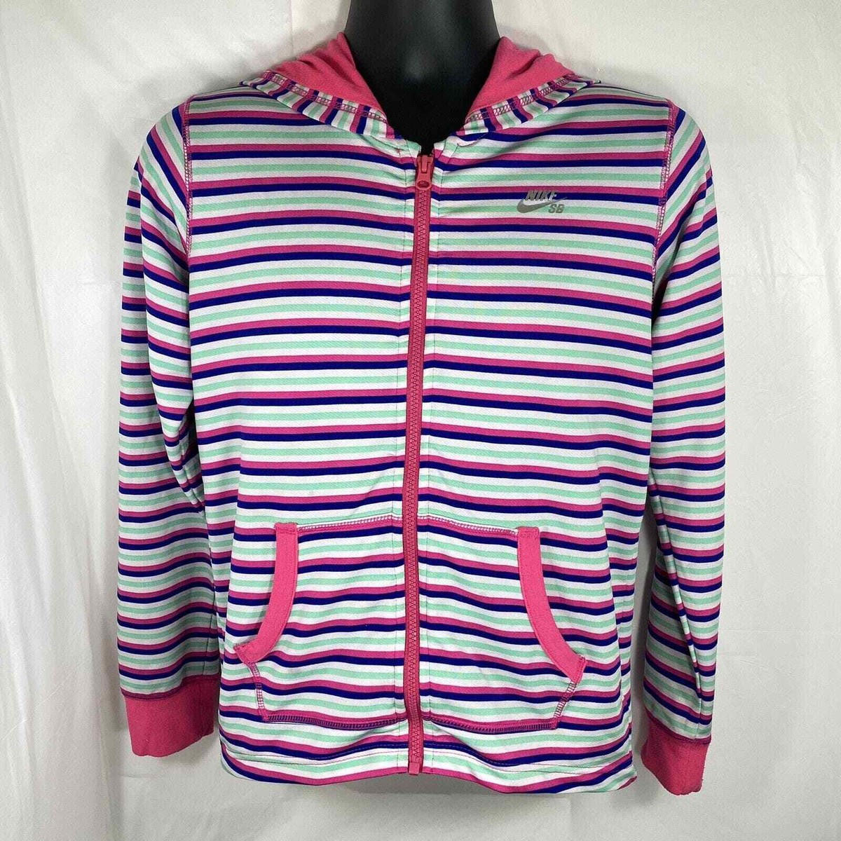 pink and blue nike hoodie