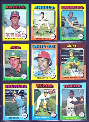 1975 Topps Baseball Cards  LOT OF 12  Listed Below   A5