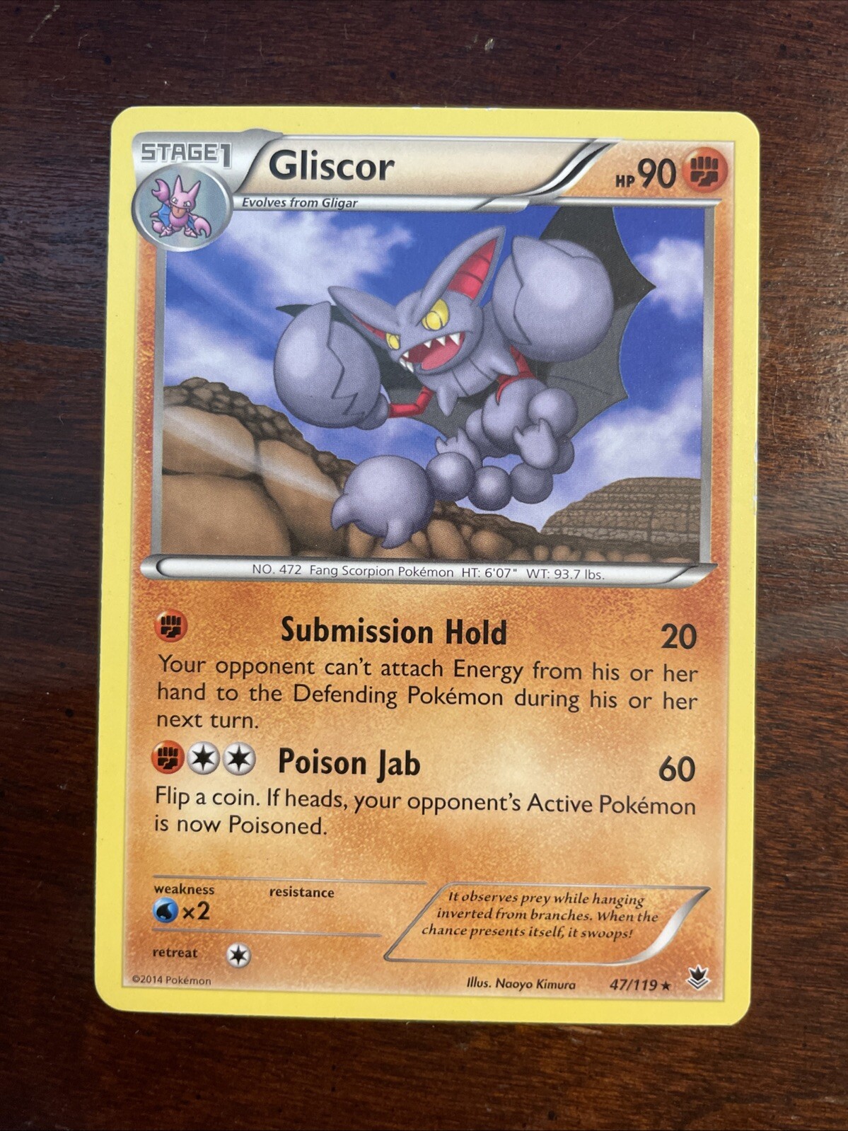 Gliscor 47/119 - XY-Phantom Forces Regular (NM)