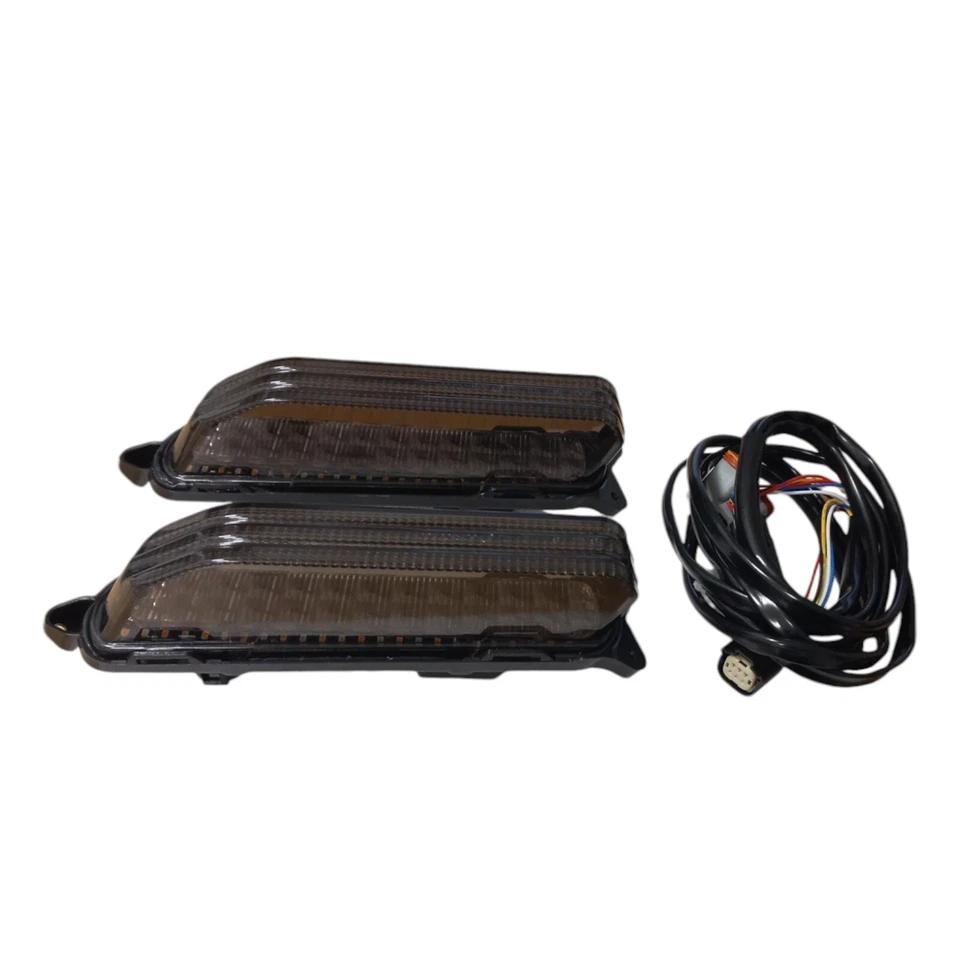 Smoked LED Rear Fender Fascia Turn Signals for Harley Davidson Touring '14-up - Bild 4 von 4