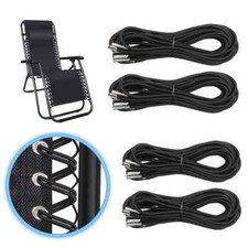 Universal Replacement Cord for Zero Gravity Chair, 4 Pack Elastic Cords Repai...