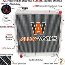 3 Row Aluminum Radiator For 1988-1995 TOYOTA PICKUP 4RUNNER DLX SR5 AT 3.0L