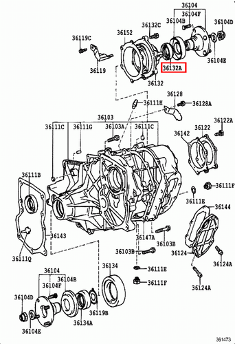 Genuine LandCruiser HZJ76 HZJ75 HZJ74 Transfer Case Rear Output Shaft Oil Seal - Picture 3 of 9