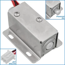 Round Electronic 12V Solenoid Latch (Locked When Powered) Electric Door Lock