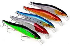 5PCS Minnow Fishing Lure 23g 14cm Sinking Hard Bait Wobbler Artificial Crankbait