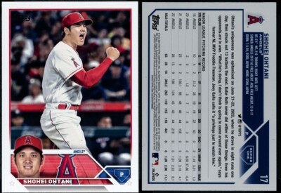 2023 TOPPS SERIES 1 #17 SHOHEI OHTANI, LOS ANGELES ANGELS, MINT