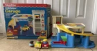 Vtg 1990 Fisher Price Little People Garage #2553 with Box Complete