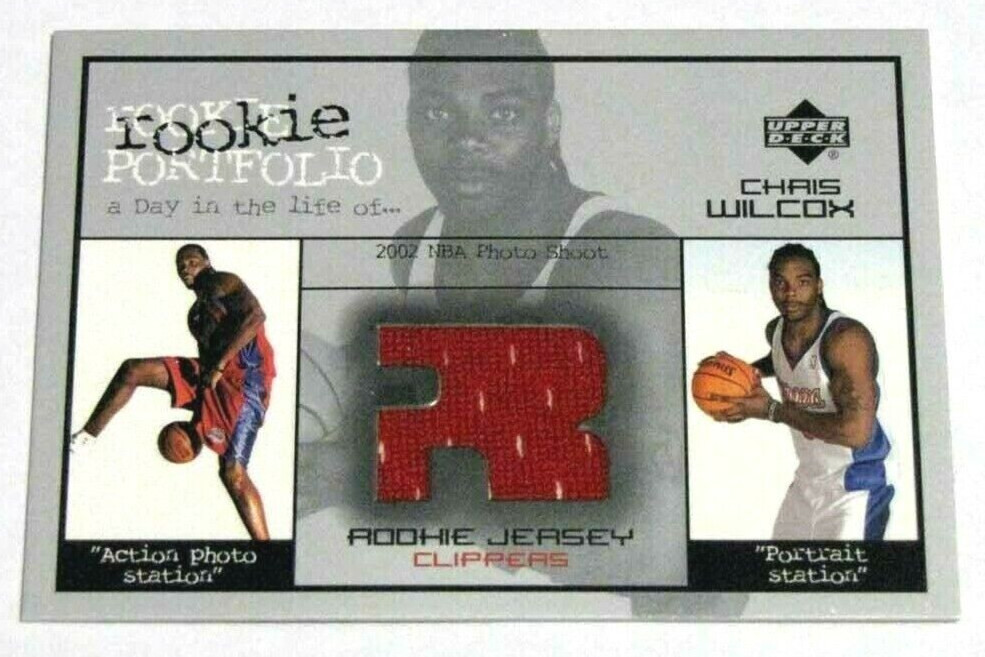 2002-03 Upper Deck Rookie Portfolio Jerseys #RPCW Chris Wilcox Relic - Clippers