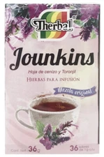 Te Jounkins 36 tea bags con hoja de cenizo y toronjil