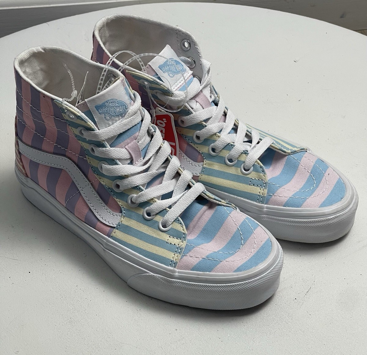 High Top Women Multi Color Vans Vans Sk8-Hi Tapered Stackform