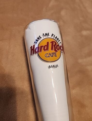 NEW Hard Rock Cafe Maui Hawaii Souvenir Tall Footed Pilsner Beer Glass - Picture 2 of 3