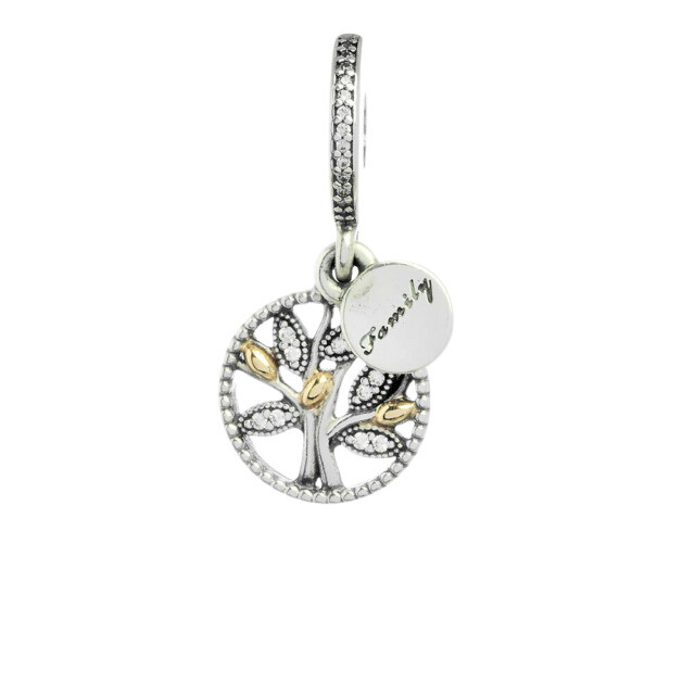 PANDORA Sterling Silver Family Heritage Charm - Tone | Compra online en eBay