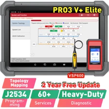 2024 LAUNCH X431 PRO3S+ V+ ELITE Car Diagnostic Tool J2534 Pro*gramming Coding