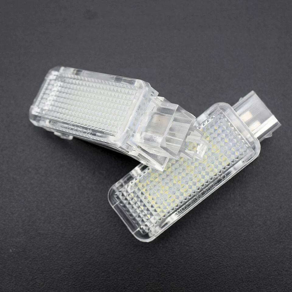 2x LED Courtesy Door Trunk Boot Footwell Luggage Light for Audi A3 A4 S4 Q5 Q7 - Image 4 of 4
