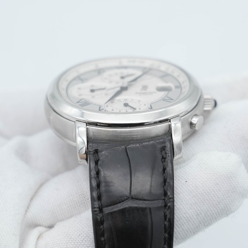 Audemars Piguet Millenary Chronograph 25822ST Silver Roman Automatic Watch B&P - 第 3/8 張圖片