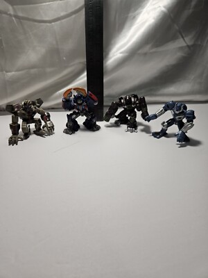 Lot of 4 Hasbro Transformers Robot Hero Squad Figures 2006 2007 Optimus Prime