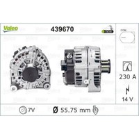 Valeo Generator Lichtmaschine 230A 14V FüR BMW 5Er Gran Turismo F07 F10 F18