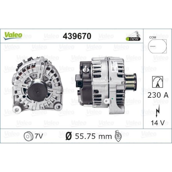 Valeo Generator Lichtmaschine 230A 14V FüR BMW 5Er Gran Turismo F07 F10 F18-image
