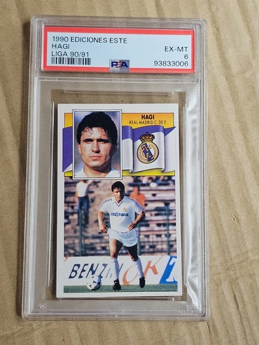 1990 Ediciones Este Liga 90/91 Gheorghe Hagi PSA 6 Real Madrid Debut Romania