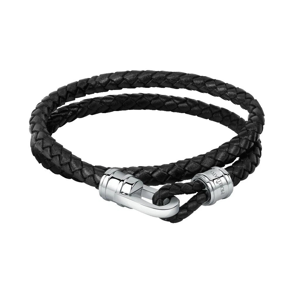 Morellato Black Leather Fashion Jewelry