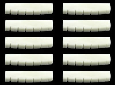 10x Unbleached Bone Nut For Gibson Les Paul Guitar – 1 11/16" Width, Authentic Bone Material