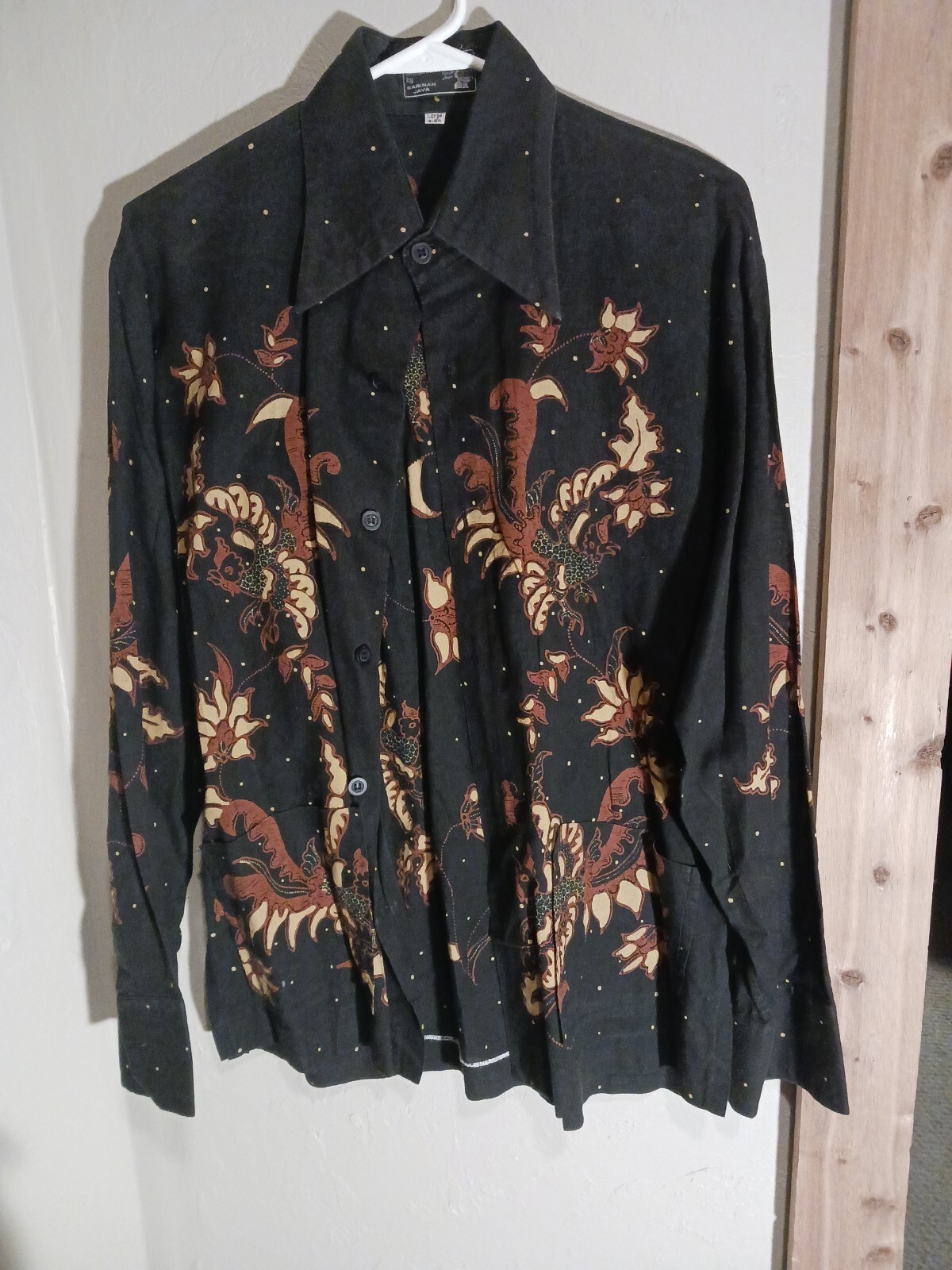 Sarinah Java Handmade Button Down  Shirt - image 1