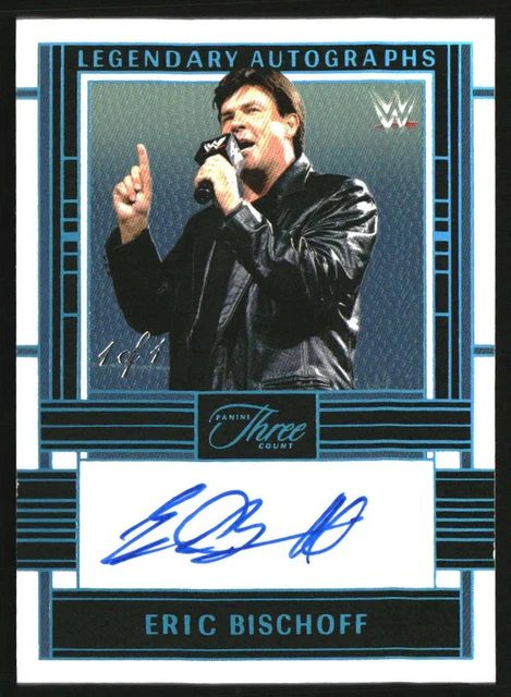 2024 Panini Three Count WWE Legendary Platinum #LA-EBS Eric Bischoff Auto 1/1