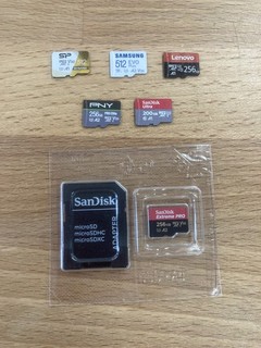 Lot of 6 200GB 512GB microSD Memory Cards