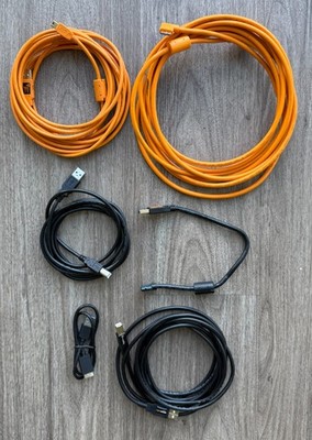 Tether Tools Pro Camera Tether Cable Lot USB 3.0 Micro Mini DSLR 15ft