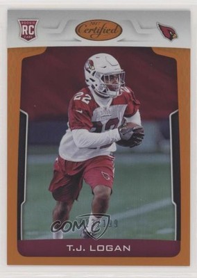 2017 Certified Rookies Mirror Orange 23/199 TJ Logan #150 Rookie RC 0c6