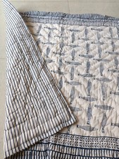 baby quilt hand block print quilt , baby blanket, baby comforter, Baby bedspread