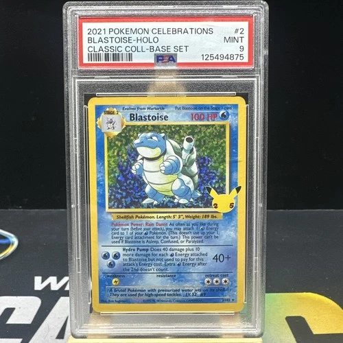2021 POKEMON CELEBRATIONS CLASSIC COLL #2 BLASTOISE-HOLO PSA 9