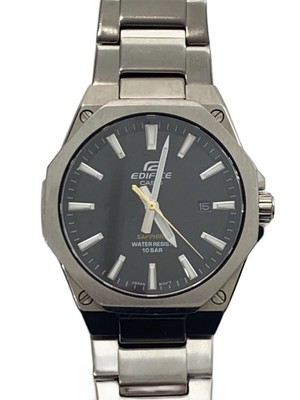 CASIO EDIFICE EFR-S108 Black Stainless Steel Quartz Watch JAPAN