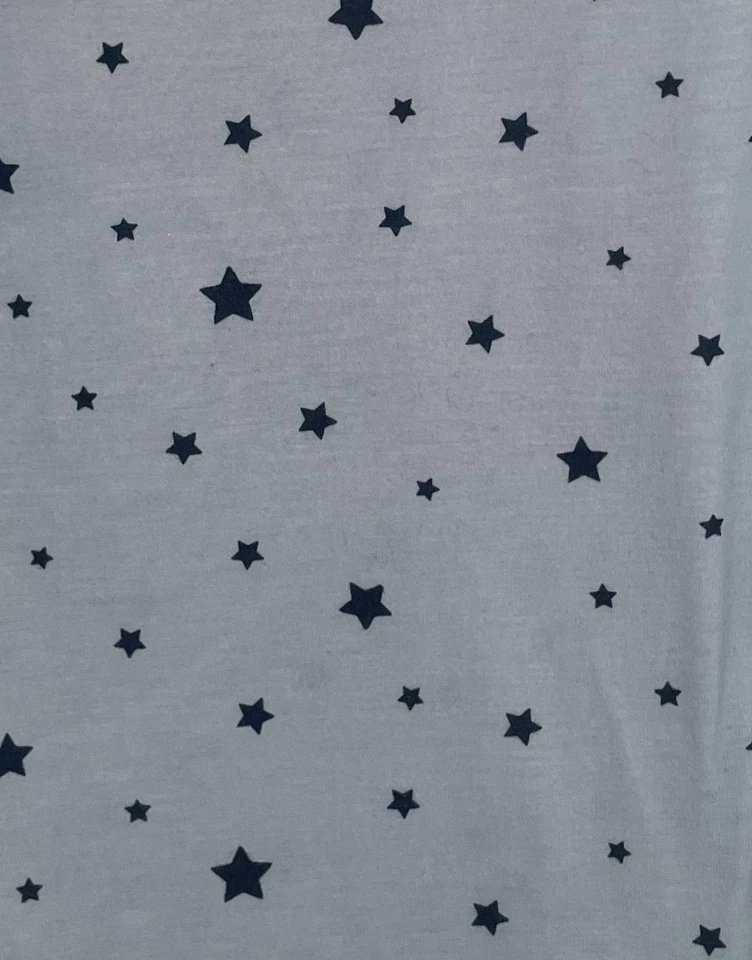 Top de pijama de manga larga azul Gap Kid Girls Allover Stars 100 % poliéster cuello redondo talla 6 Foto 4 de 4