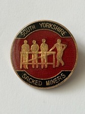 1980s South Yorkshire Sacked Miners, Strike Badge.