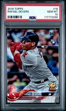 2018 Topps 🔥RAFAEL DEVERS🔥 RC Rookie PSA 10 💎 Gem Mint