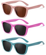 RSQQAV Kids Polarized Sunglasses for Girls Boys