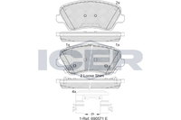 Bremsbelagsatz Vorne Mando-System FüR Hyundai I30 PD Kombi PDE KIA Ceed Ab 16->