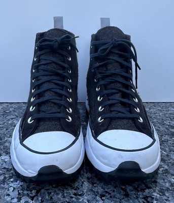 Converse Run Star Hike Unisex Adult Black White Athletic Sneaker Size M10.5/ W12
