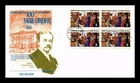 US COVER MAIL ORDER 100TH ANNIVERSARY FIRST DAY ISSUE BLOCK OF 4 FLEETWOOD