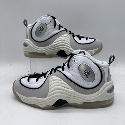 Nike Men's Size 9 Air Penny II (FB7727 100) White/Silver Basketball Sneaker