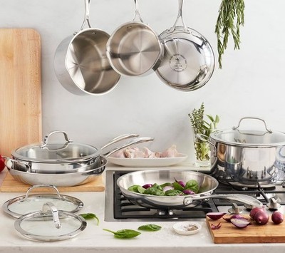 Henckels Precision CLAD 11-Piece Stainless Steel Tri-Ply Clad Cookware Set