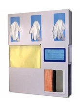 PPE ORGANZIER, PLASTIC - NEW Latex Vinyl Gloves Mask Etc Storage Face shields