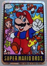 VTG 1990 Super Mario Bros Prismatic Vending Machine Sticker A-7018 by Nintendo