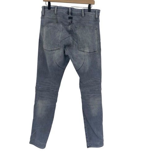 G-Star RAW 5620 3D Zip Knee Skinny Jeans 34x32 (Actual 32 x32) Moto Biker Grunge - Picture 2 of 16