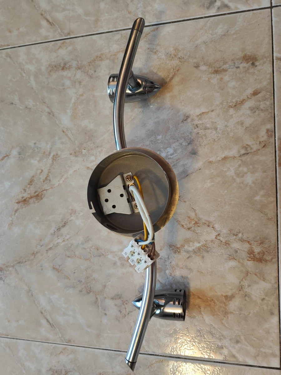 Lampara moderna de acero inoxidable de 3 luces