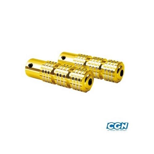 Cale pied d16 couleur OR anodisé pour mobylette Peugeot 103 et MBK 51