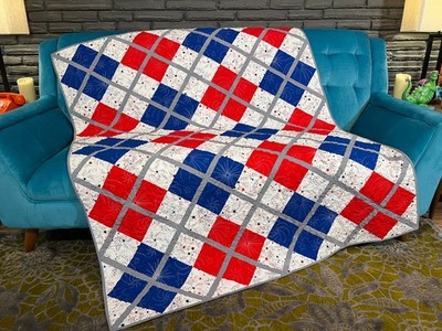 Handmade Quilt: Patriotic Plaid