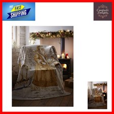 Twilight Santa Supersoft Fleece Christmas Throw Blanket 130 x 170cm